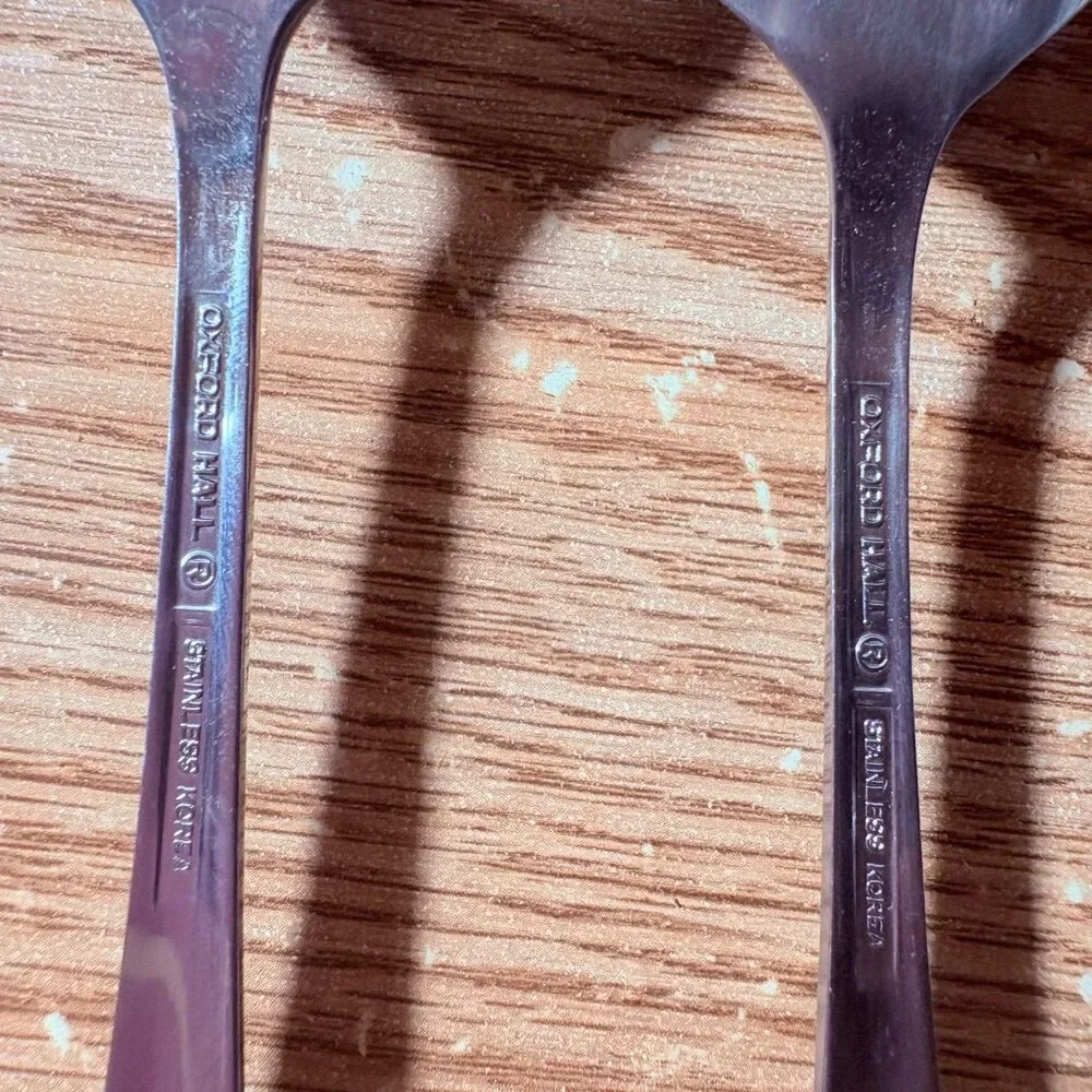 6 Teaspoons Oxford Hall Sagamore Japan Stainless Flatware Satin Steel